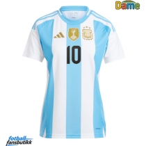 Argentina Lionel Messi #10 Hjemmedrakt Dame Copa America 2024 Kortermet